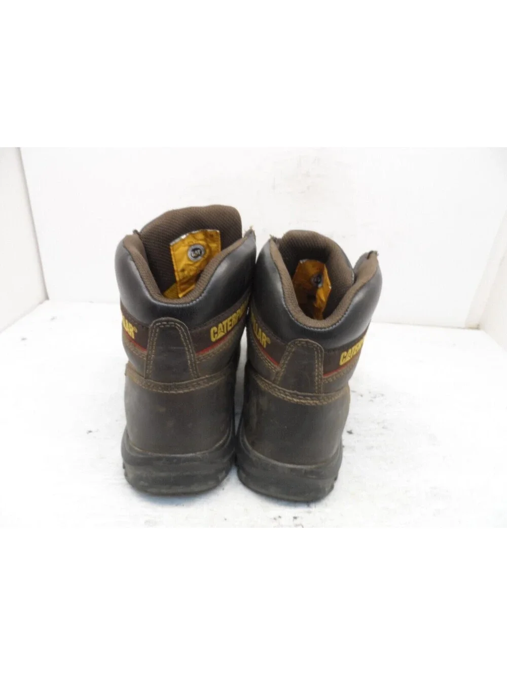 CATERPILLAR Men's Outline Steel Toe Steel Plate Leather Boot P720996 Brown 8.5W